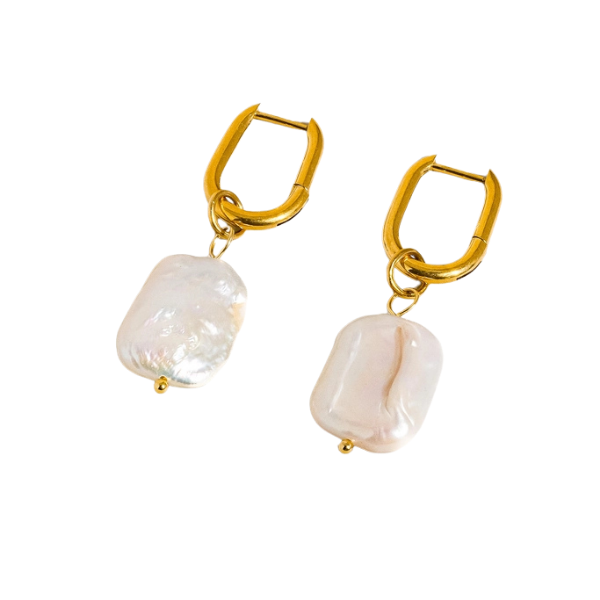 Zaina 18K Gold Non-Tarnish Classic Pearl Earring