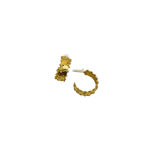 Studded Statement Hoop Earrings