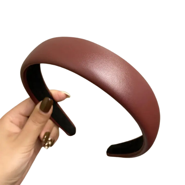 Simple Leather Padded Headband