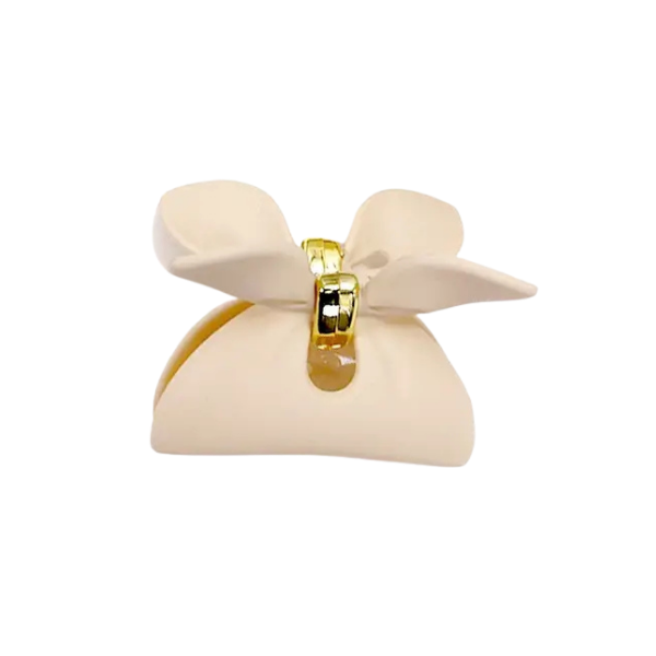 Matte Bow Shape Claw Clip