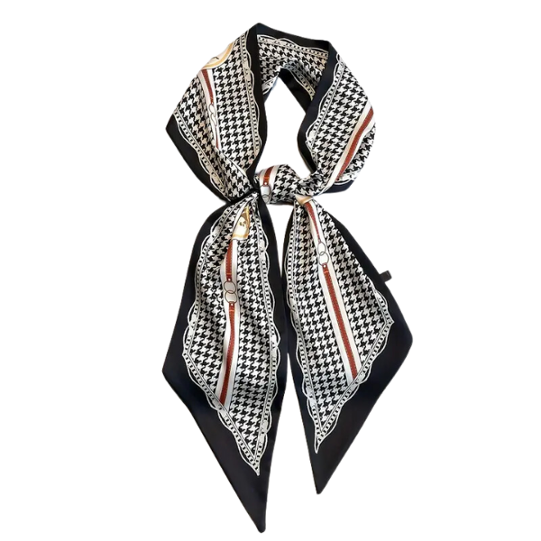 Houndstooth Print Scarf