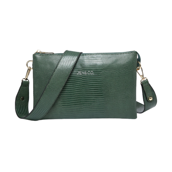 Multicompartment Crossbody Bag w/Chain Strap