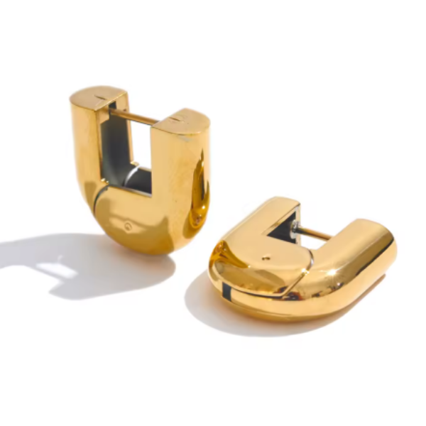 'The Emily Edit' Open Abstract Circle Statement Stud Earrings