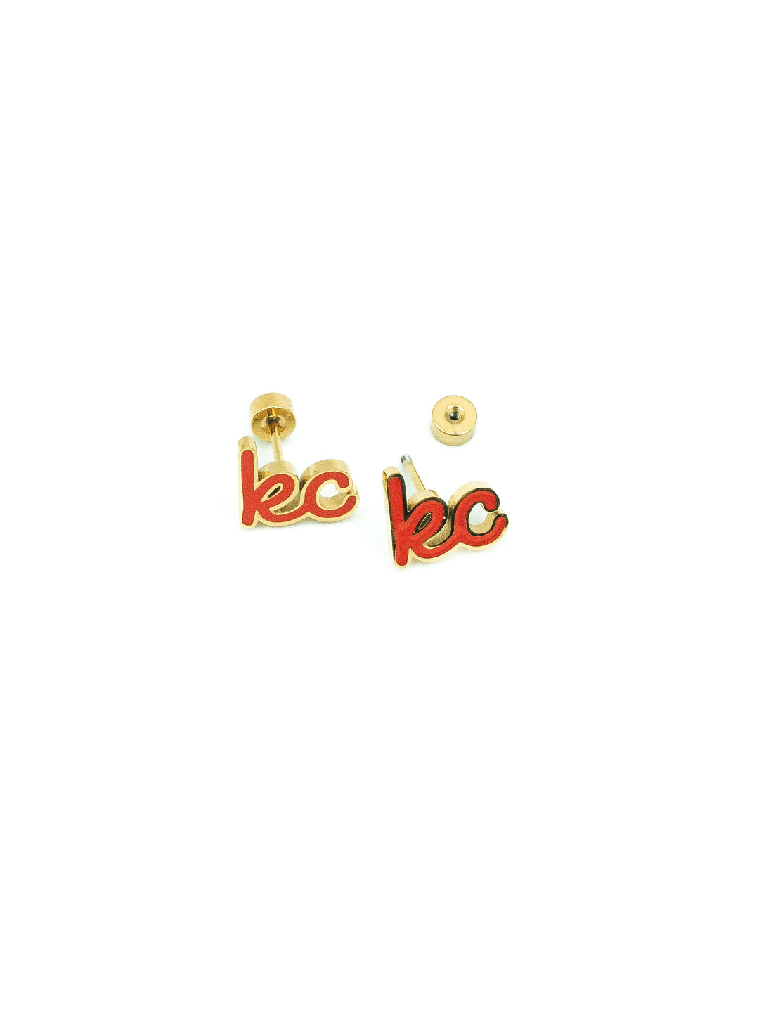 Kansas City Red Script KC Studs