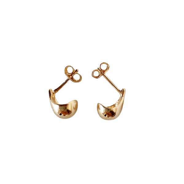18k Gold Filled 10mm Teardrop Stud Earrings