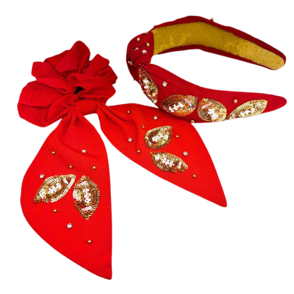 Kansas City Gold Sequin Football Headband