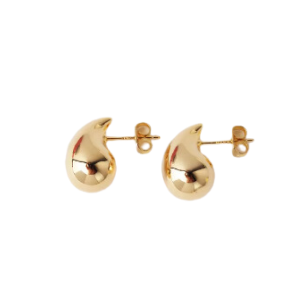 Gold Water Drop Earrings