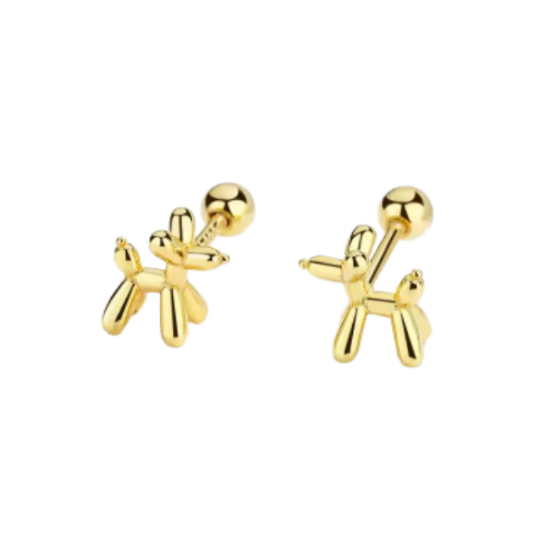 Balloon Dog Stud Earrings