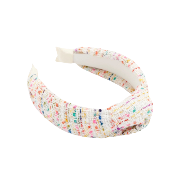 Confetti Tweed Top Knot Headband