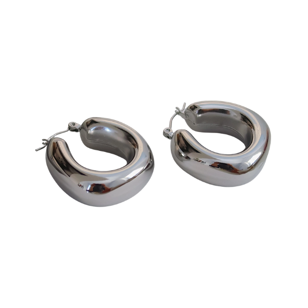 18k Gold Plated Non-Tarnish Classic U-Shaped Hoop Earrings