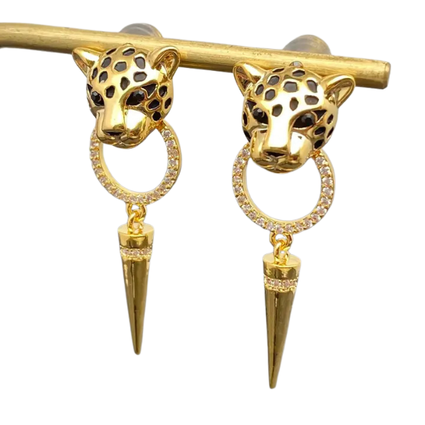 Leopard Head Statement Earrings
