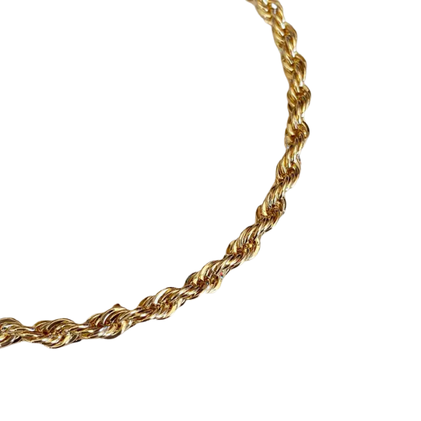 18K Gold Filled Bracelet - 3mm Rope