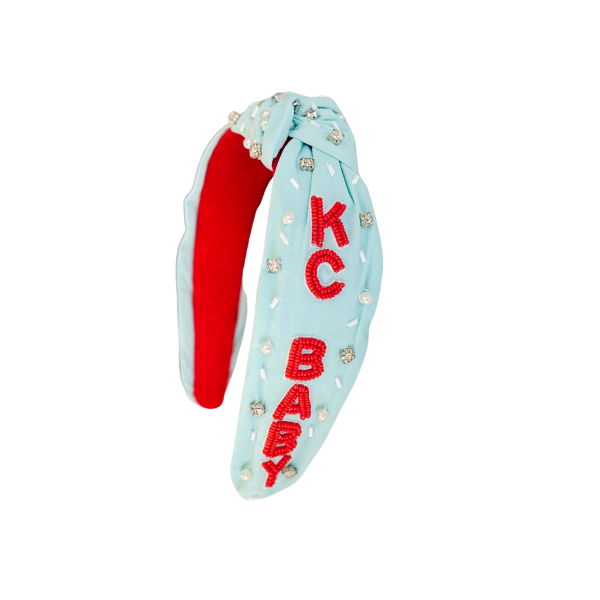 Kansas City Current KC Baby Rhinestone & Beaded Headband