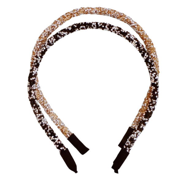 'Let's Celebrate' Glitter Skinny Headband