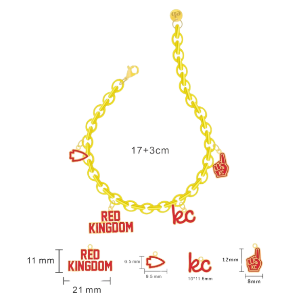 *PREORDER* Kansas City Charm Bracelet - Red Kingdom