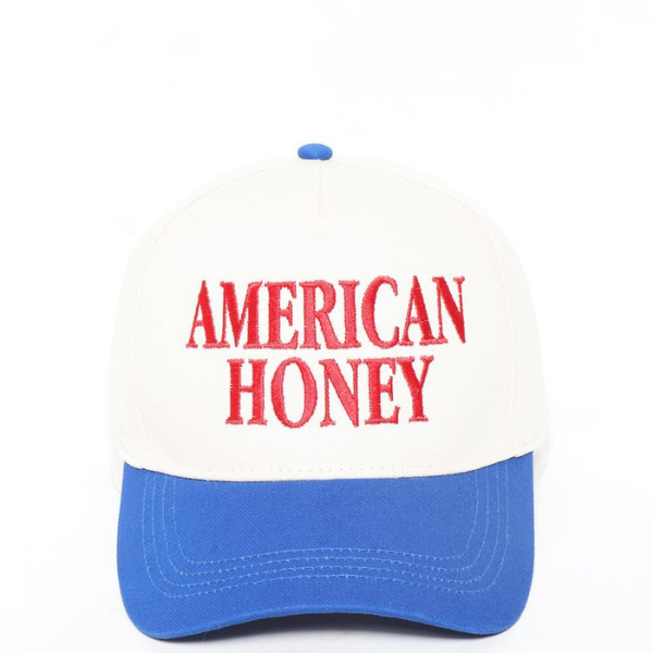 'American honey' Blue & Natural Hat