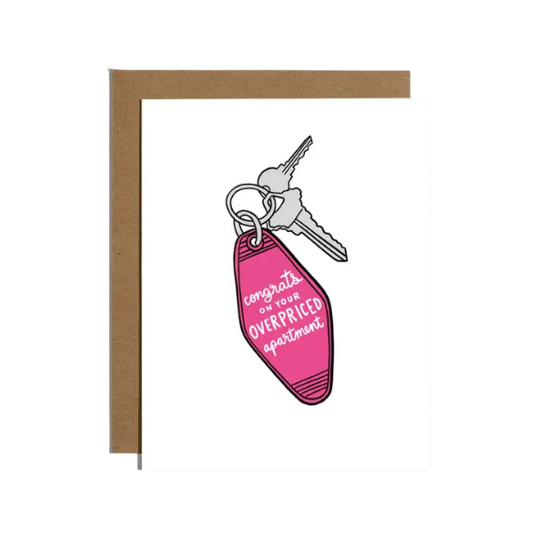 'Overpriced Apartment' Housewarming Card