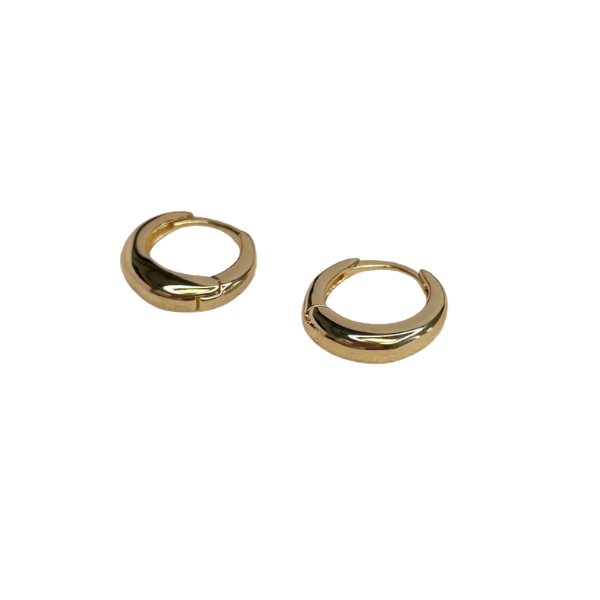 18k Gold Filled Simple Clicker Hoop Earrings