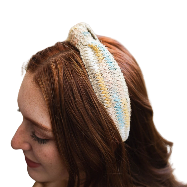 Twine Woven Top Knot Headband