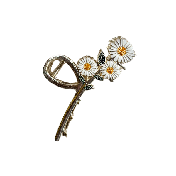 Flower Metal Claw Clips