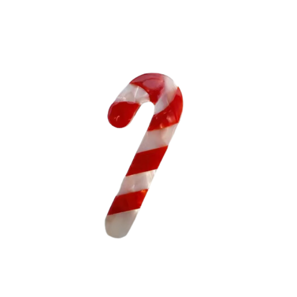 Holiday Claw Clips - Candy Cane