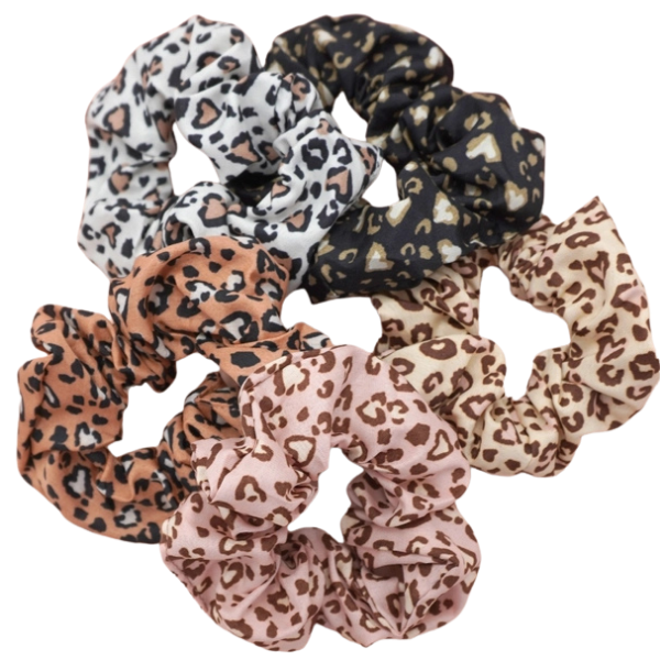 3pc Leopard Scrunchie Set