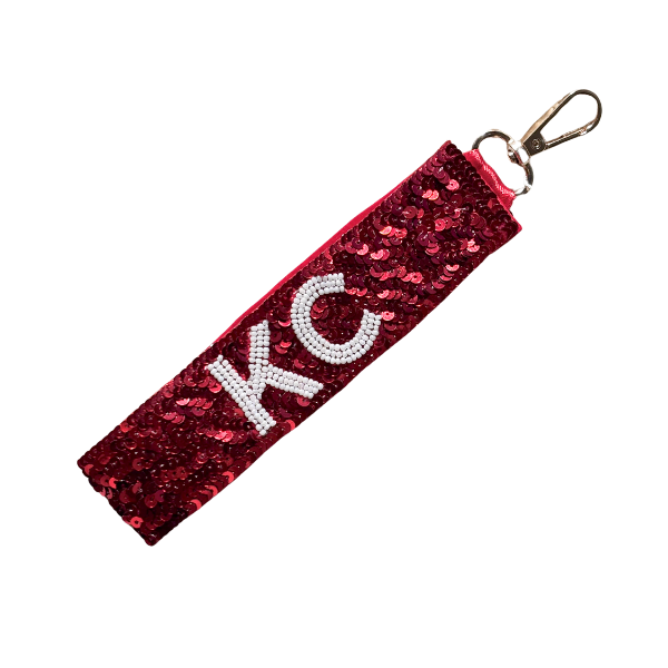 Kansas City Sequin Keychain