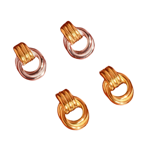 18K Gold Non-Tarnish Classic Statement Hoop Earrings