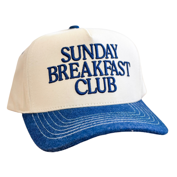 'Sunday Breakfast Club' Navy Dad Hat