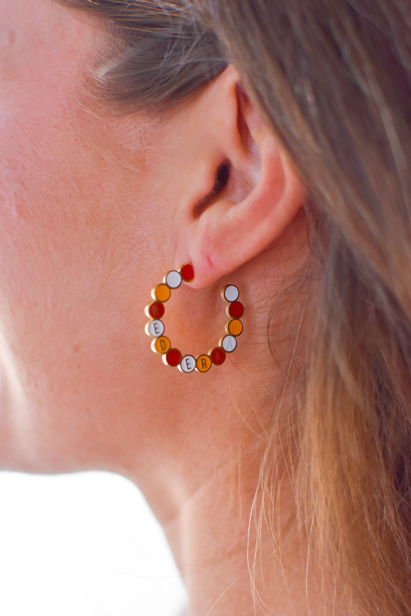 Kansas City Red Era Friendship Hoop Earrings