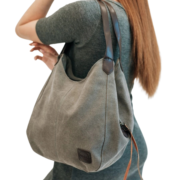 Anniston Canvas Hobo Bag