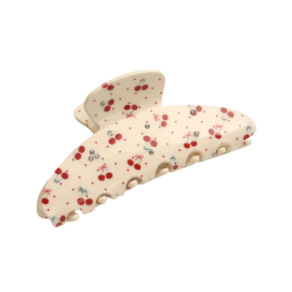 Cherries & Bows Claw Clip