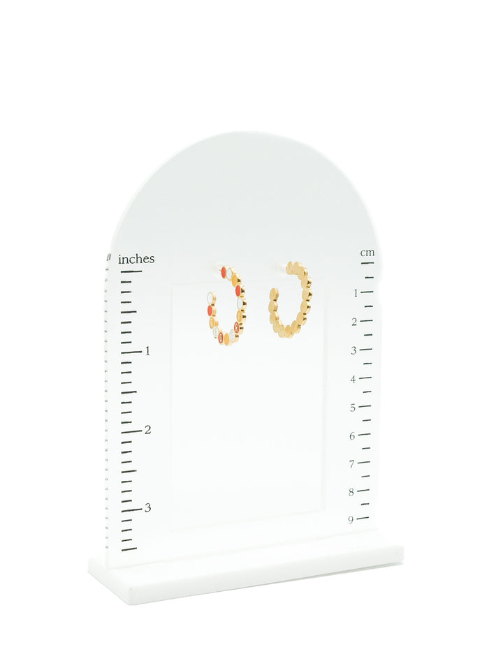 Kansas City Red Era Friendship Hoop Earrings