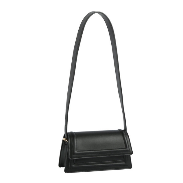 Structured Flap Shoulder Bag