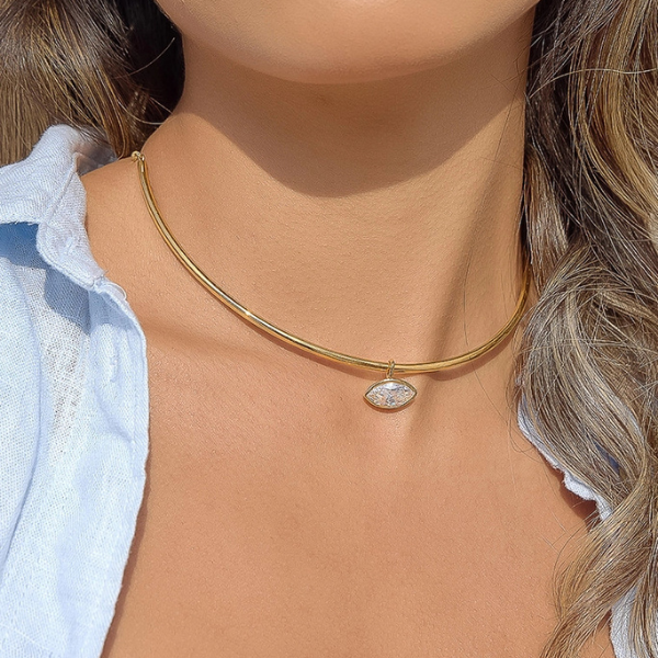 Campbell Non-Tarnish Classic Cz Choker