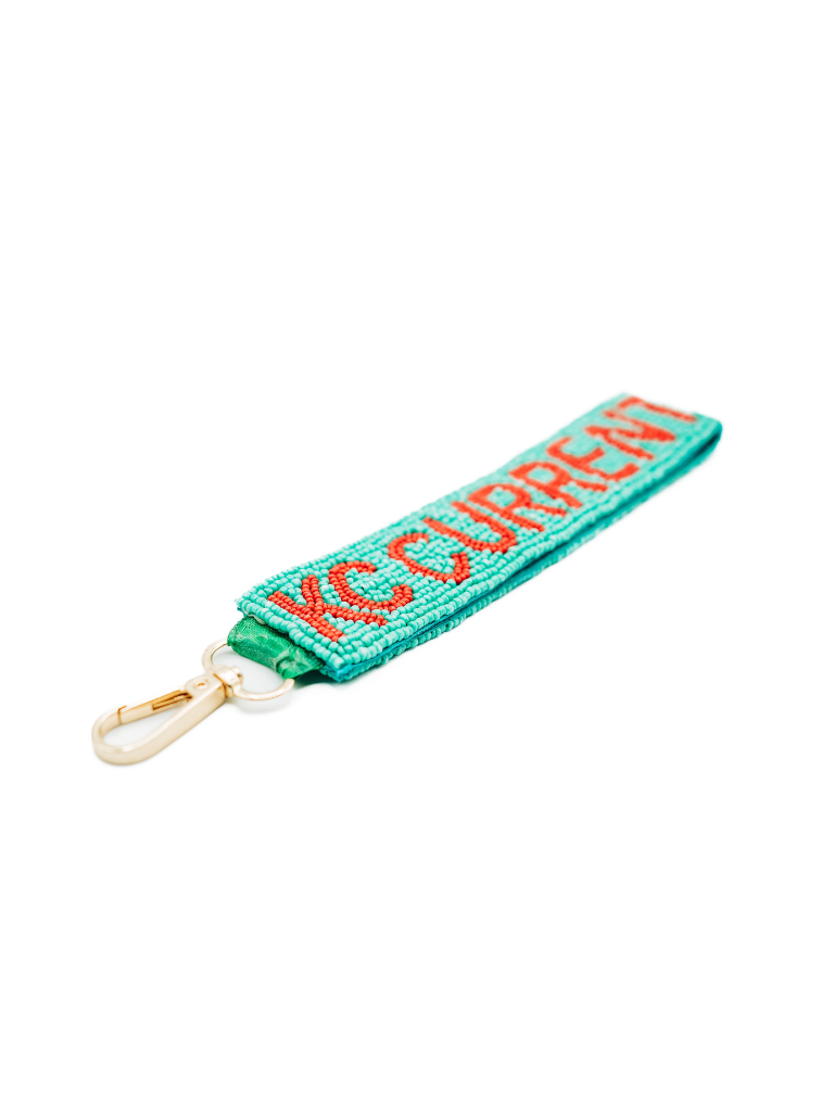 Beaded Kansas City Current Key Chain