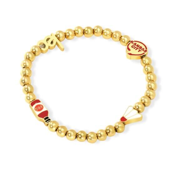 Kansas City Gold Beaded Bracelet - Landmarks