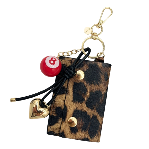 Lucky Leopard Charm + Cardholder