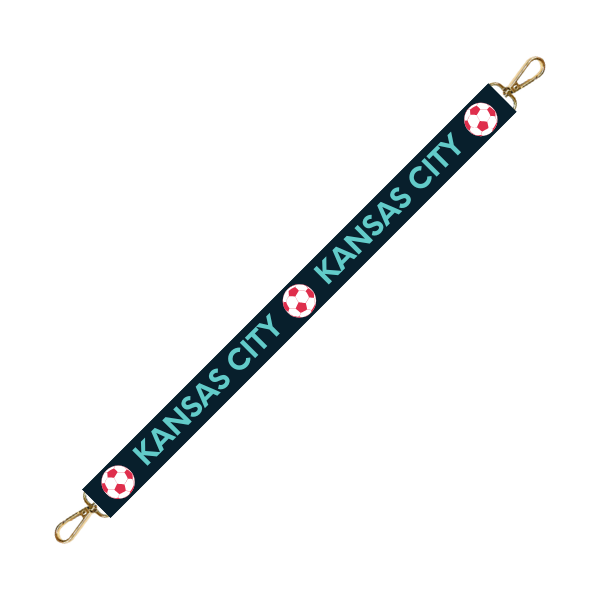 Beaded Kansas City Soccer Purse Strap