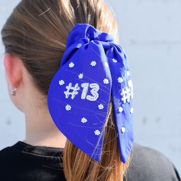 Kansas City Royals #13 Beaded Scrunchie
