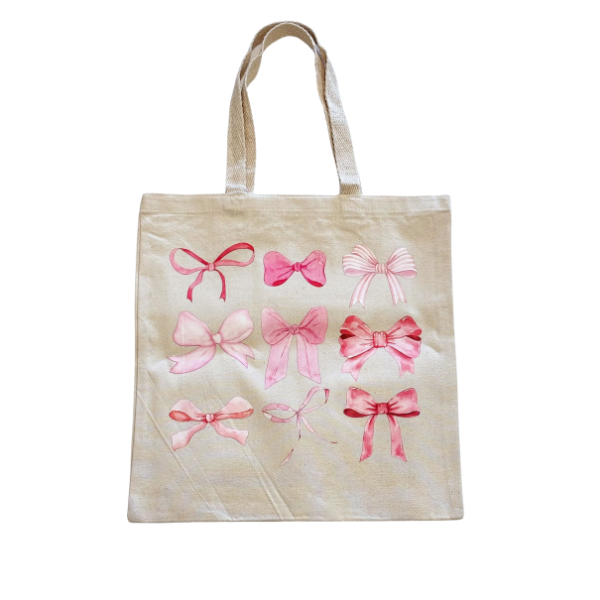 Canvas Tote - Bows