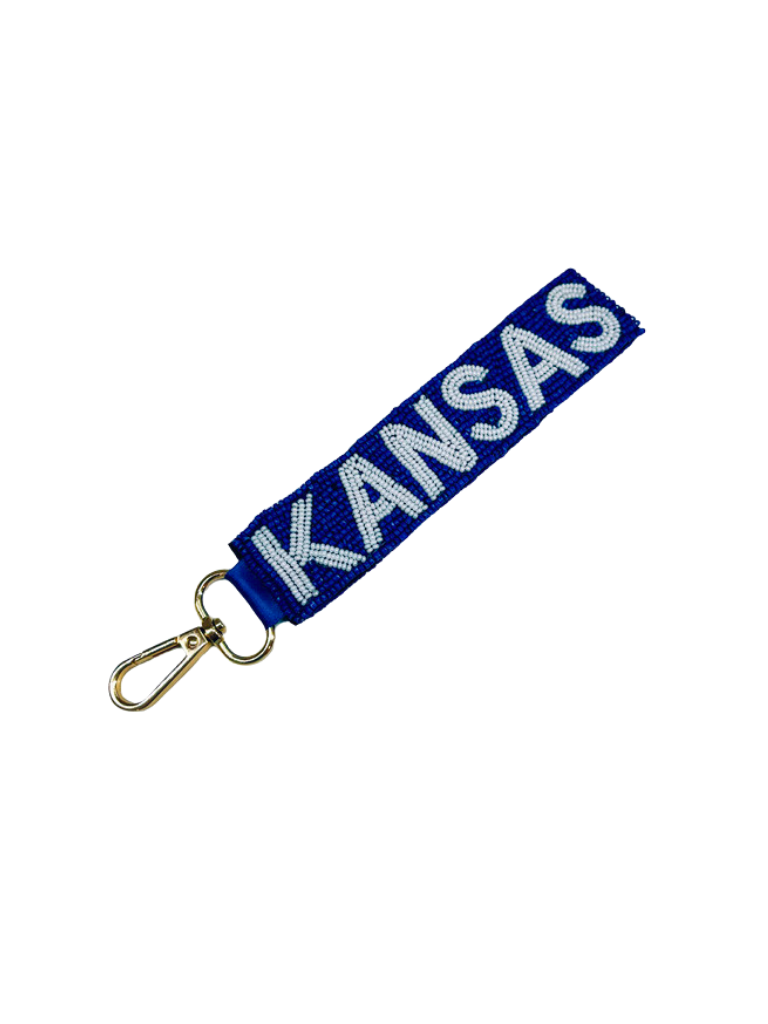 Beaded Kansas City Royal Key Chain