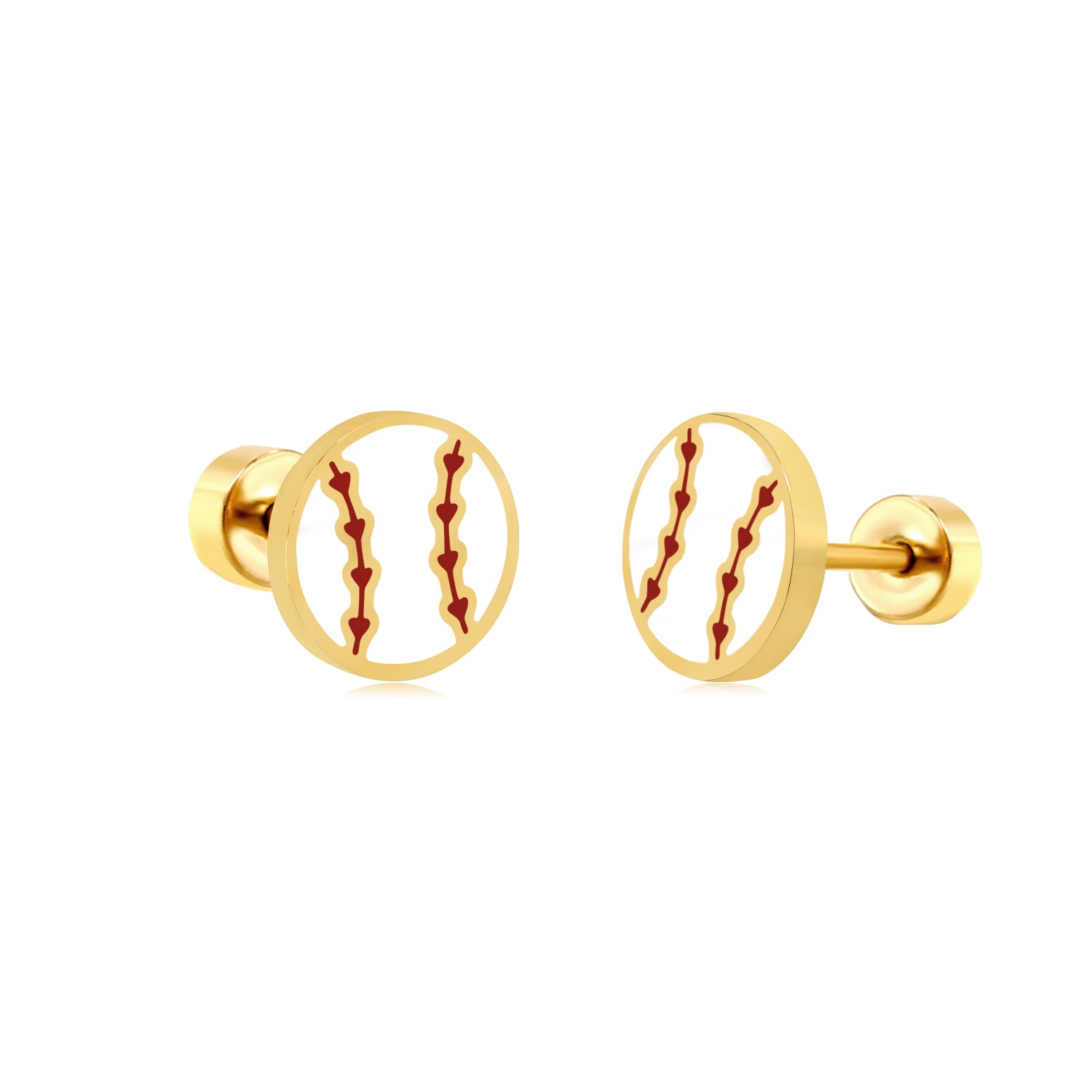 Baseball Stud Earrings