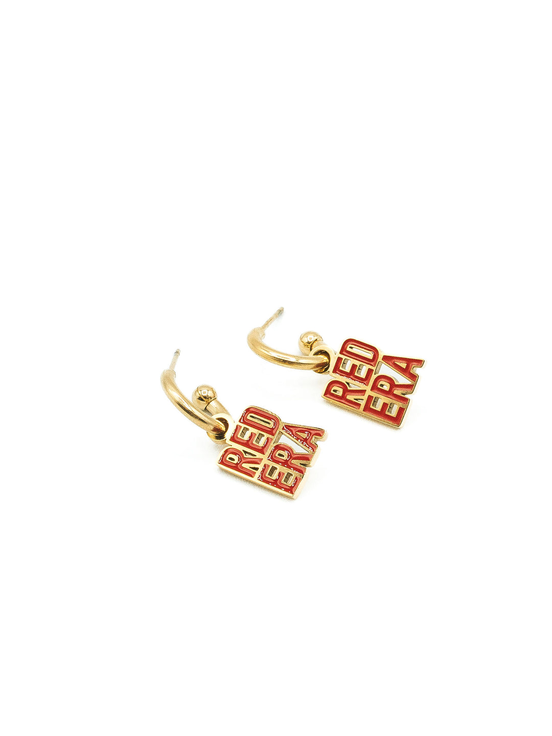 Kansas City Red Era Huggie Hoop Earrings