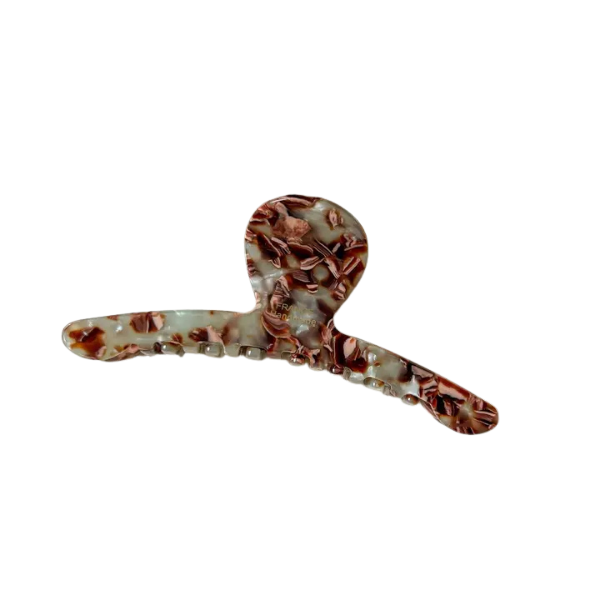 Swirled Marble Curved Claw Clip