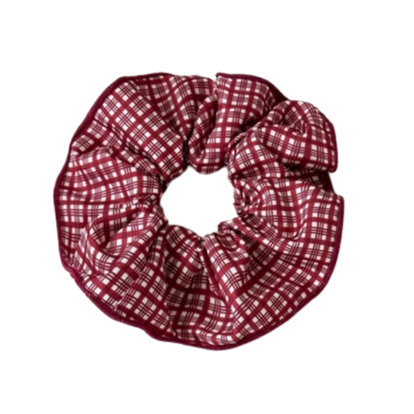 Red &amp; White Scrunchie