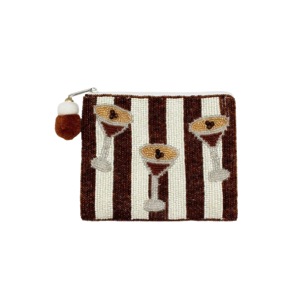 'Espresso Yourself' Beaded Coin Purse