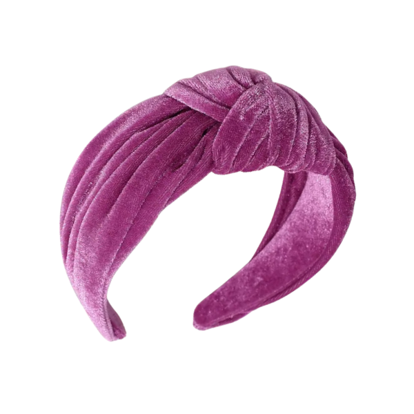 Velvet Top Knot Headband