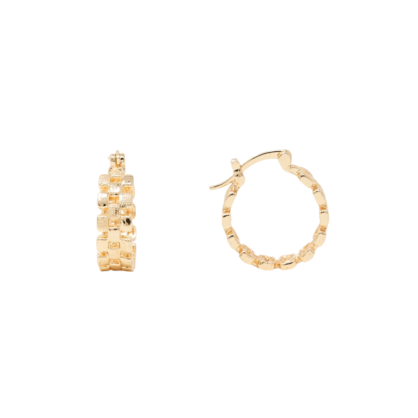 Watchband Style Hoop Earrings