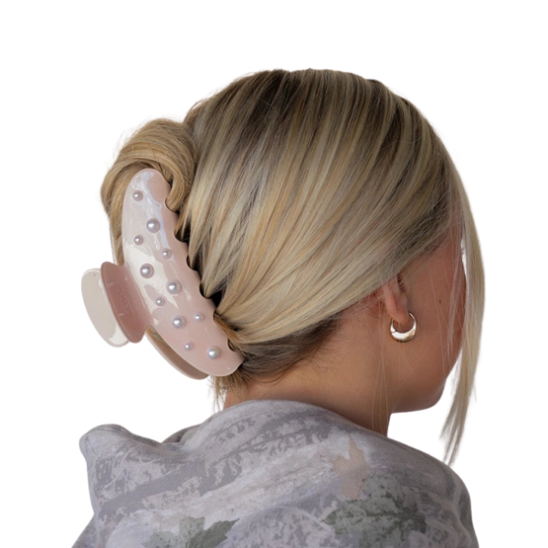 Spring Fling Pearl Claw Clip